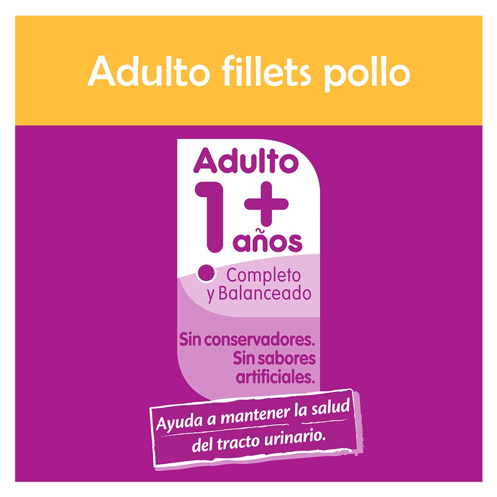 Whiskas® Alimento Húmedo para Gatos Pollo en Fillets - 3