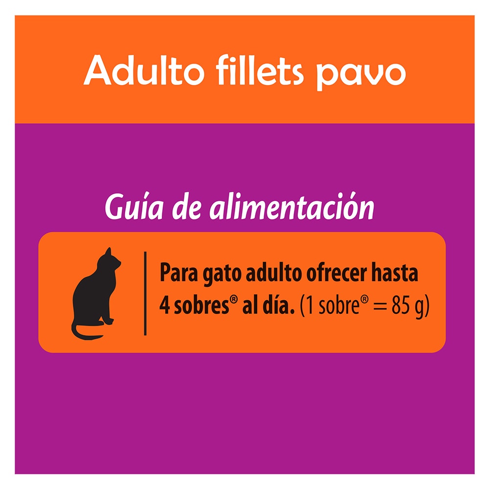 Whiskas® Alimento Húmedo para Gatos Pavo en Fillets - 4