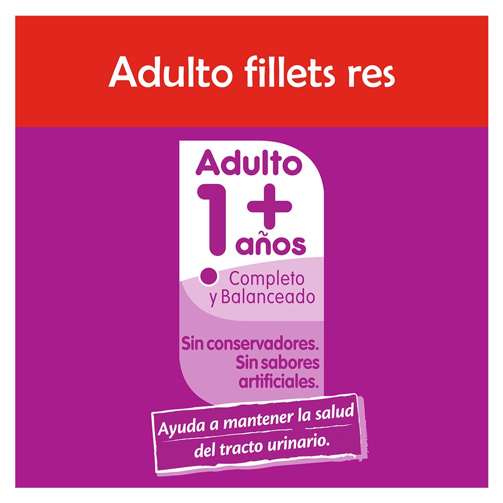 Whiskas® Alimento Húmedo para Gatos Res en Fillets - 3