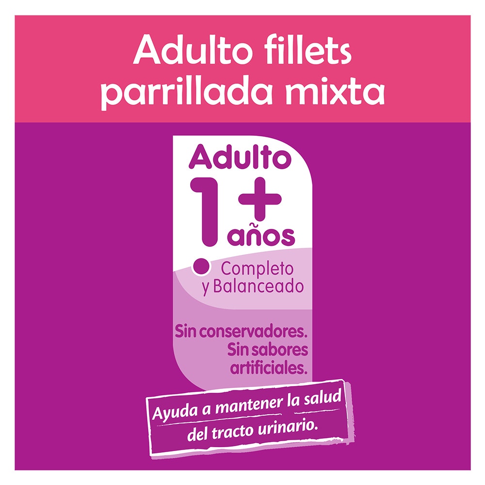 Whiskas® Alimento Húmedo para Gatos Parrillada Mixta - 3