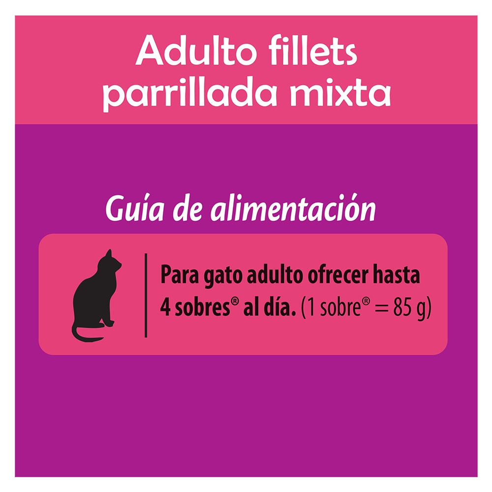 Whiskas® Alimento Húmedo para Gatos Parrillada Mixta - 4