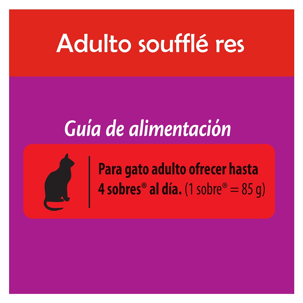 Whiskas® Alimento Húmedo para Gatos Res en Soufflé - 4