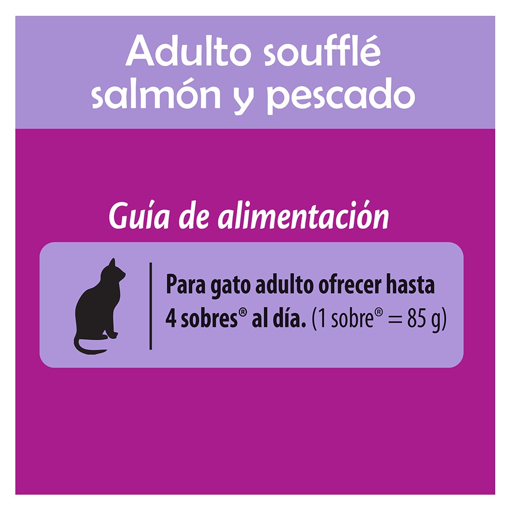 Whiskas® Alimento Húmedo para Gatitos Salmón y Pescado en Soufflé - 4