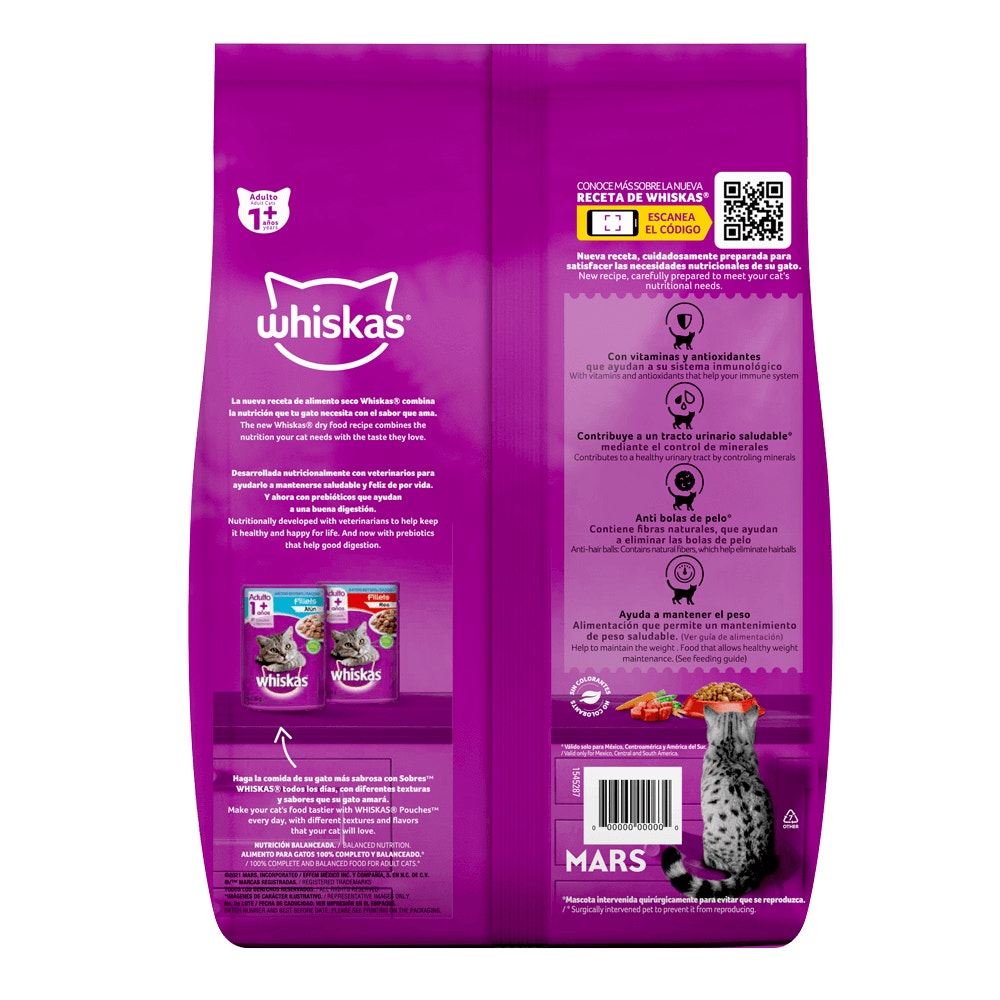 Whiskas® Alimento Seco para Gatos Esterilizados Res - 2