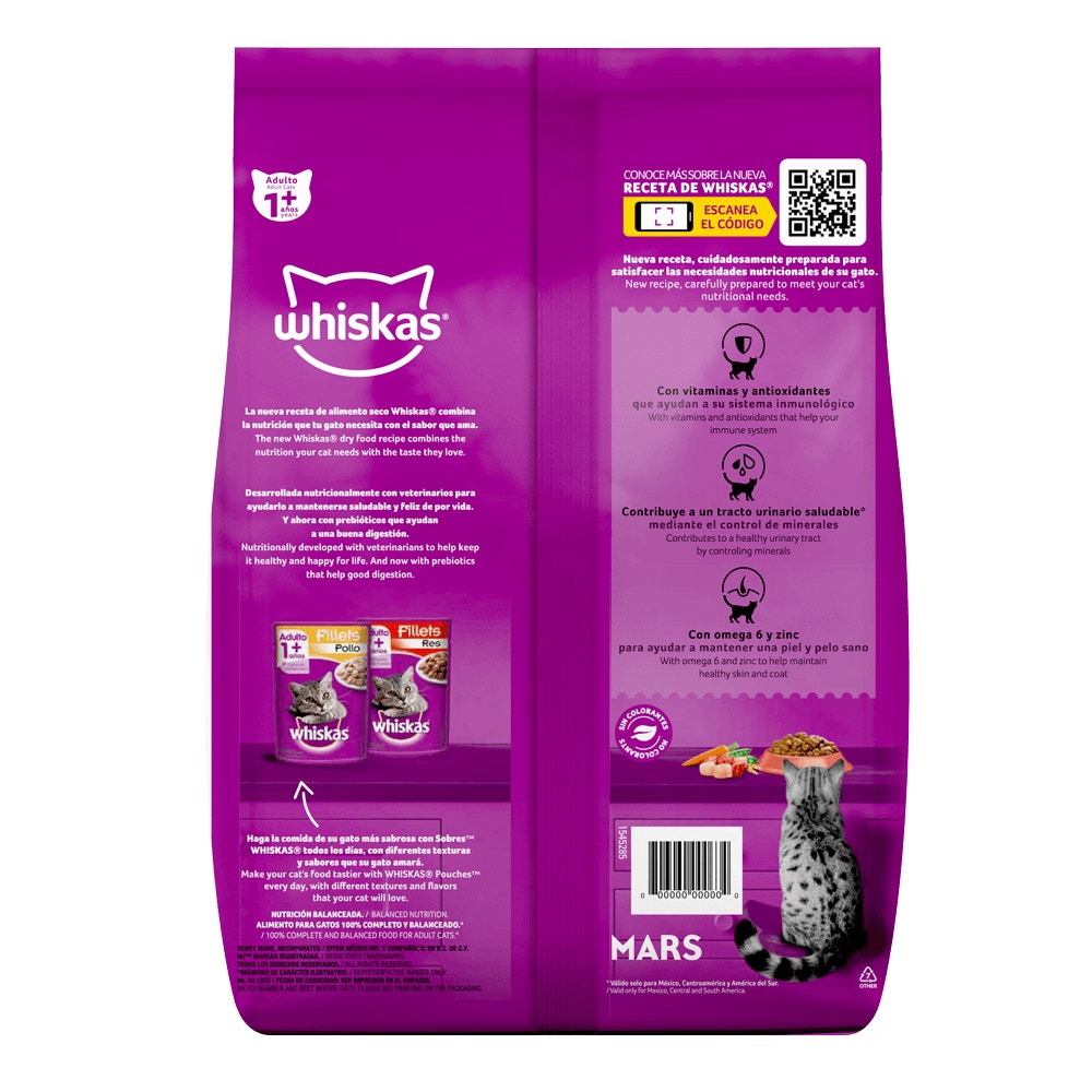 Whiskas® Alimento Seco para Gatos Mix de proteínas - 2