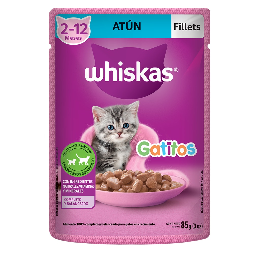 Whiskas® Alimento Húmedo para Gatitos Atún - 1