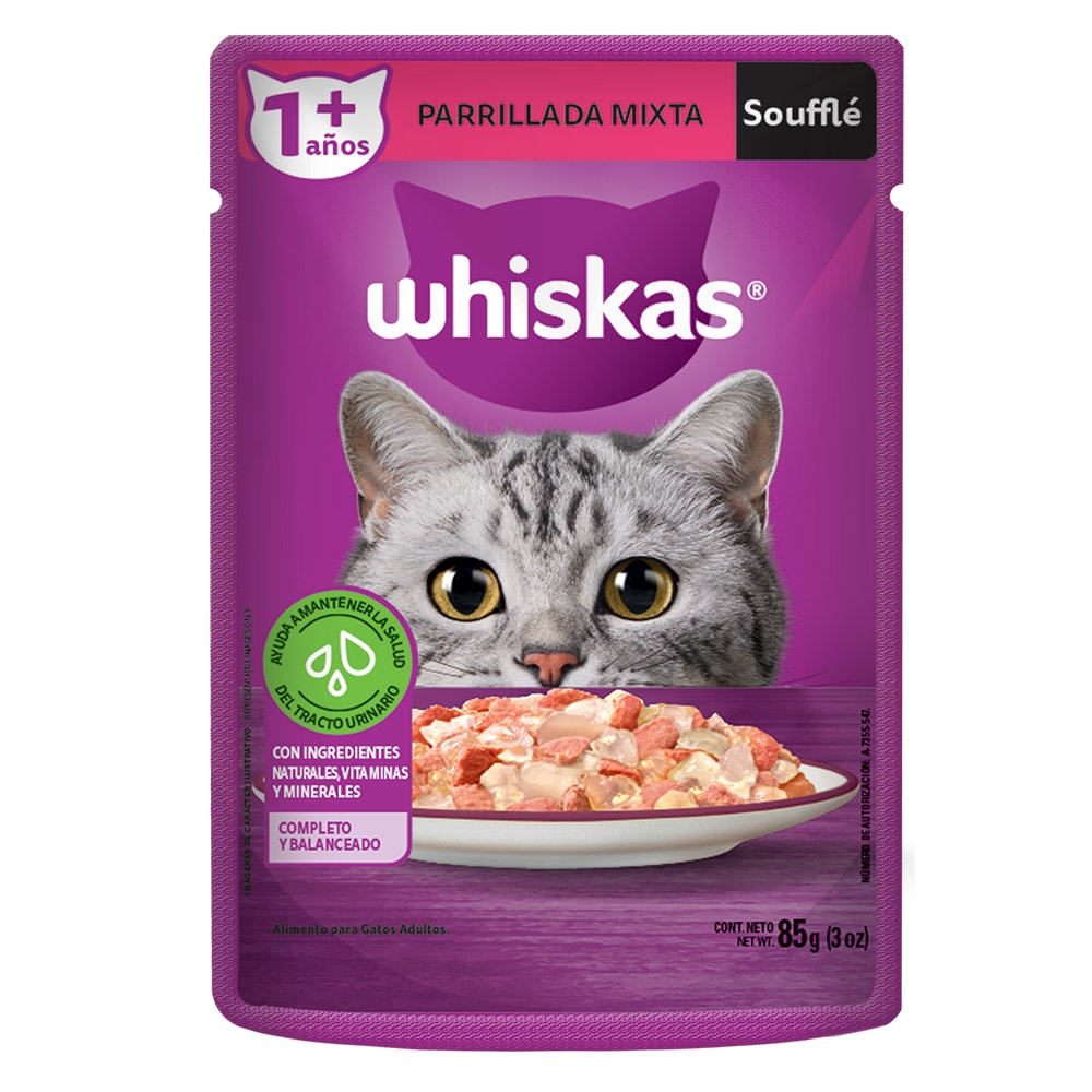 Whiskas Alimento Húmedo para Gatos Parrillada Mixta - 1