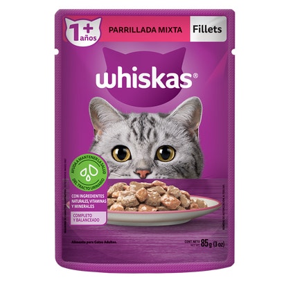 Whiskas® Alimento Húmedo para Gatos Parrillada Mixta 