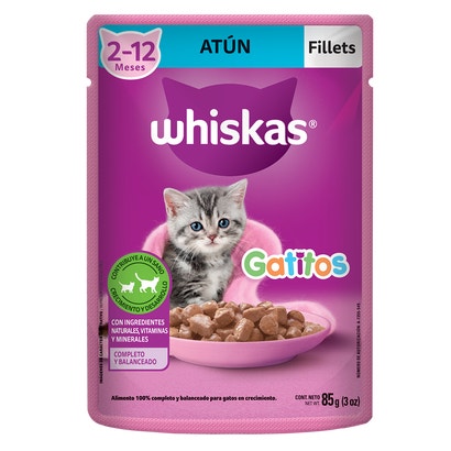 Whiskas® Alimento Húmedo para Gatitos Atún 