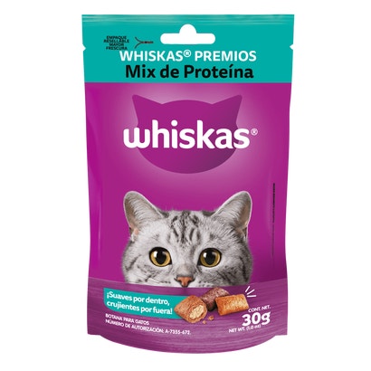 Whiskas® Premios para Gatos Mix de proteína