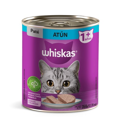 Whiskas® Alimento Húmedo para Gatos Atún Paté en Lata